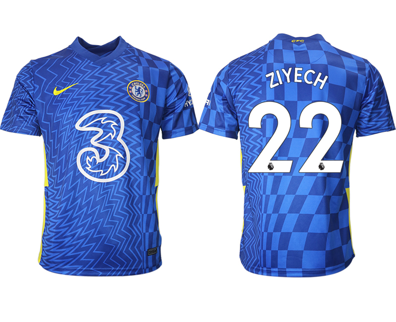 Men 2021-2022 Club Chelsea FC home aaa version blue #22 Soccer Jersey